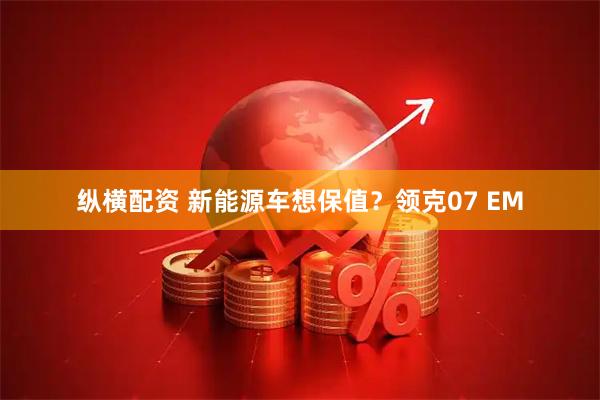 纵横配资 新能源车想保值？领克07 EM